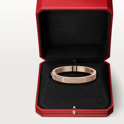 [AURORA]LOVE BRACELET 6.1MM DIAMOND-PAVED