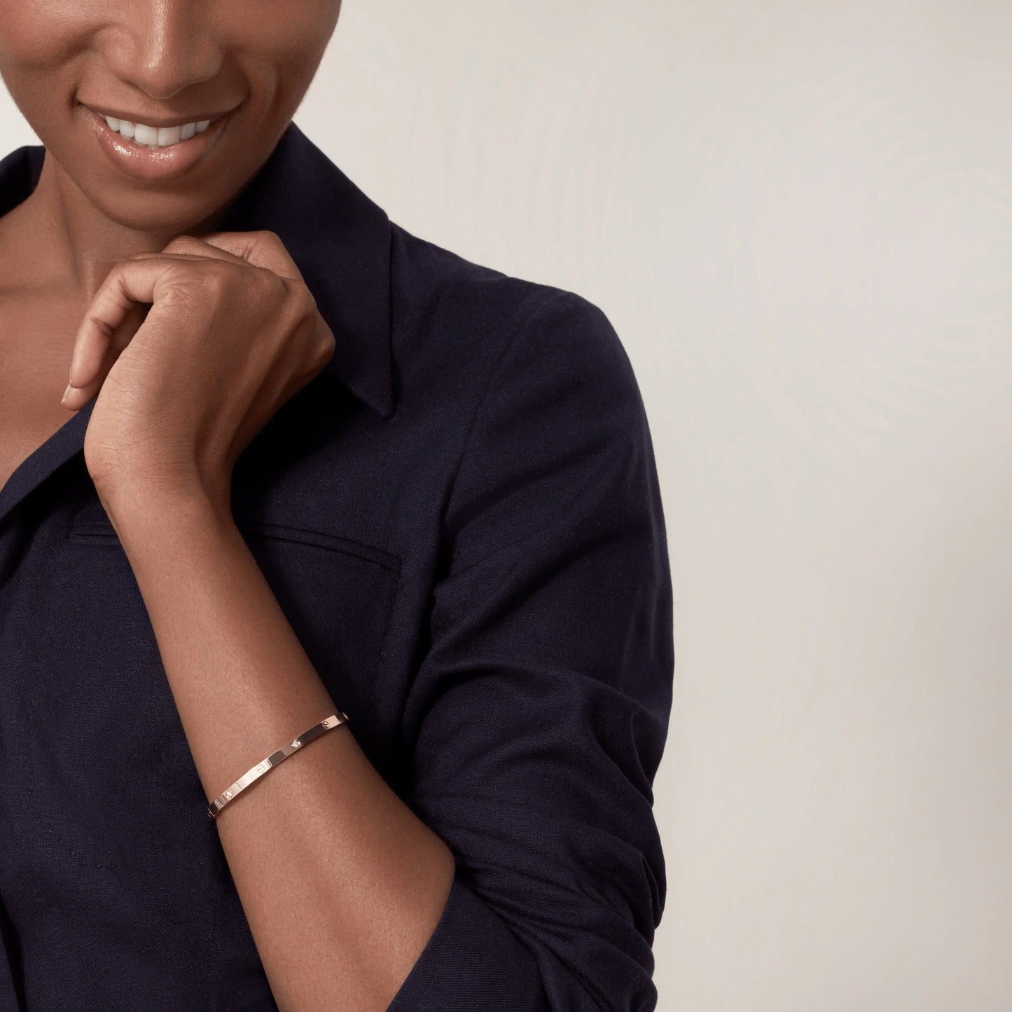 [AURORA]LOVE BRACELET 3.65MM 6 DIAMONDS