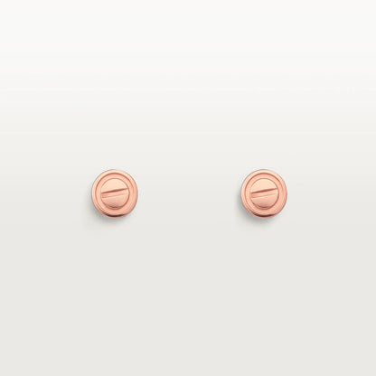 [AURORA]LOVE EARRINGS PINK GOLD 10MM