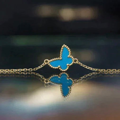 [AURORA]BUTTERFLY TURQUOISE BUTTERFLY BRACELET