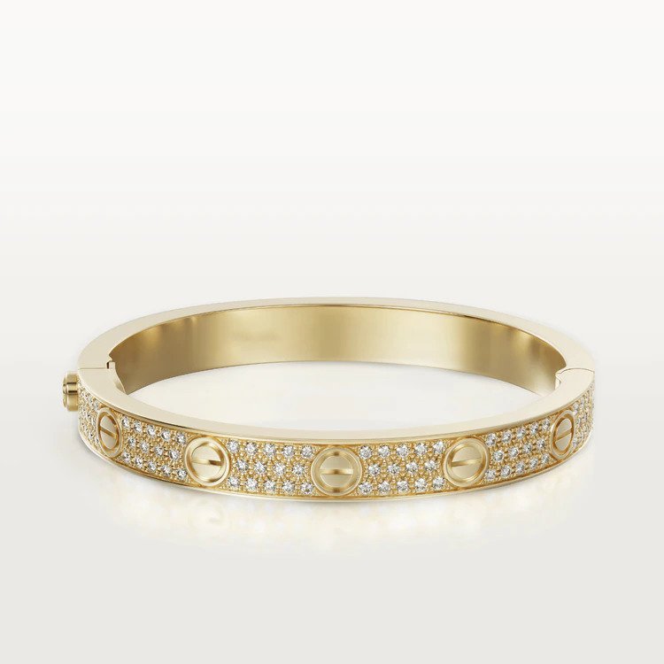 [AURORA]LOVE BRACELET 6.1MM DIAMOND-PAVED