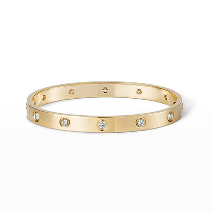[AURORA]LOVE BRACELET 6.1MM 10 DIAMONDS