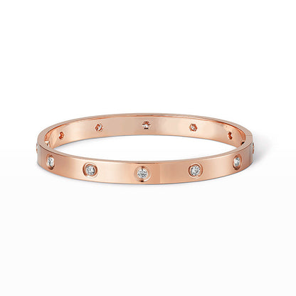 [AURORA]LOVE BRACELET 6.1MM 10 DIAMONDS