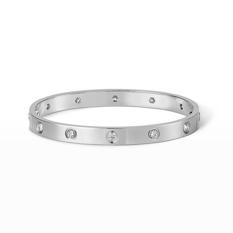[AURORA]LOVE BRACELET 6.1MM 10 DIAMONDS