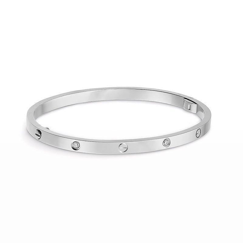 [AURORA]LOVE BRACELET 3.65MM 6 DIAMONDS