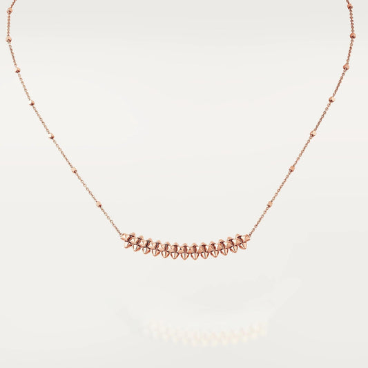 [AURORA]CLASH PINK GOLD NECKLACE
