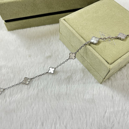 [AURORA]CLOVER 6 MOTIF WHITE MOP BRACELET