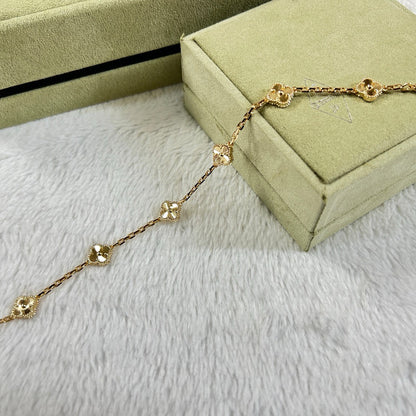 [AURORA]CLOVER 6 MOTIF DIAMOND BRACELET