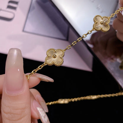 [AURORA]CLOVER 10 MOTIFS LASER NECKLACE