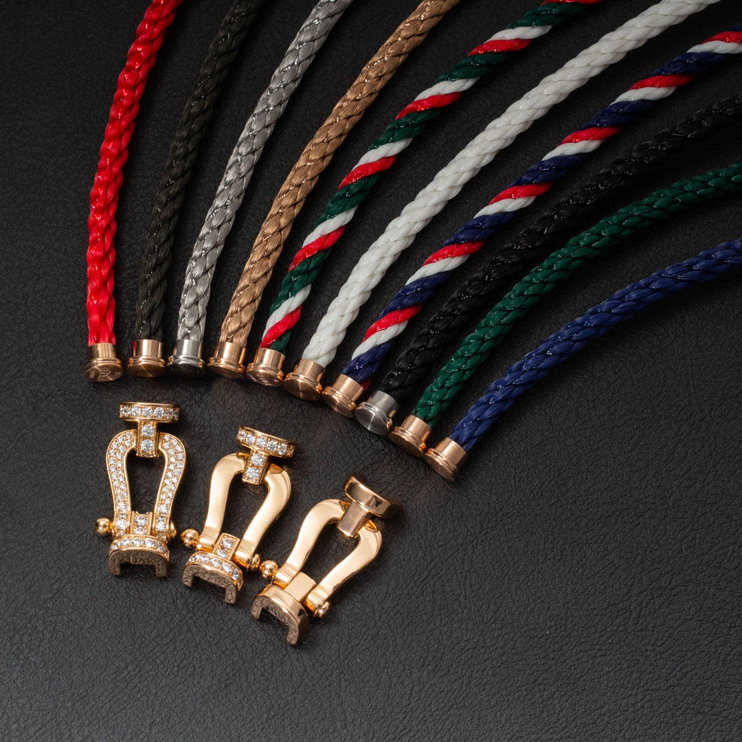 [AURORA]FORCE LARGE HORSESHOE NO DIAMOND BRACELET GOLD