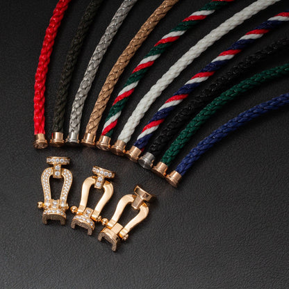 [AURORA]FORCE LARGE HORSESHOE NO DIAMOND BRACELET GOLD