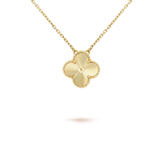 [AURORA]CLOVER 15MM LASER NECKLACE