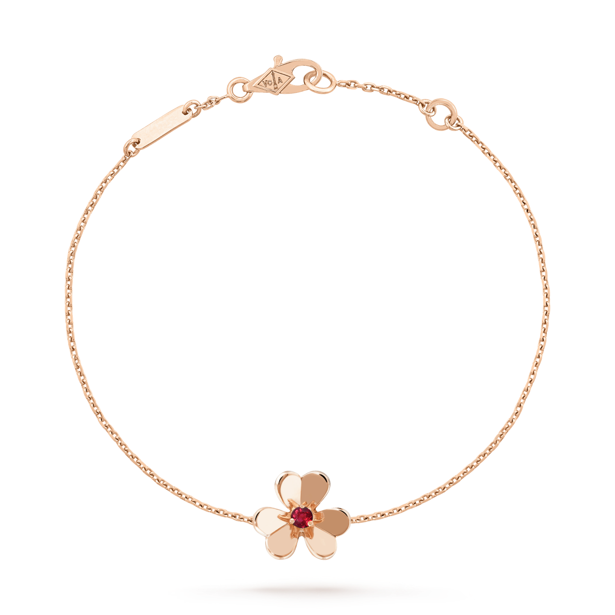 [AURORA]FRIVOLE GOLD FLOWER PINK MALACHITE BRACELET
