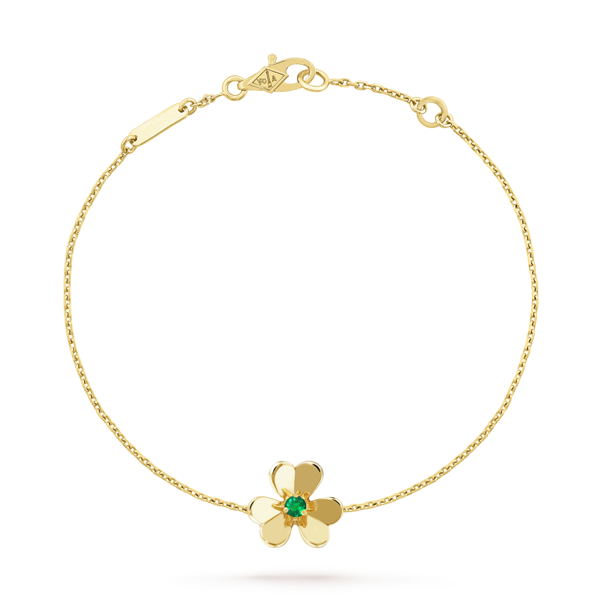 [AURORA]FRIVOLE GOLD FLOWER PINK MALACHITE BRACELET