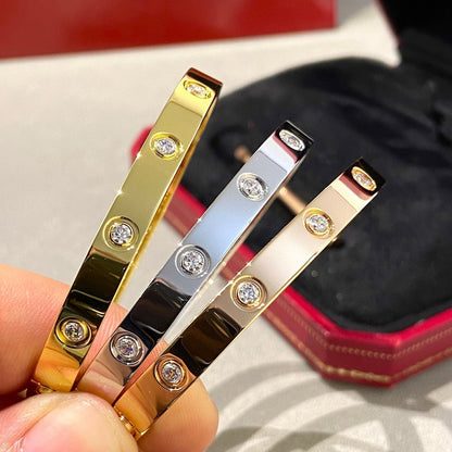 [AURORA]LOVE BRACELET 6.1MM 10 DIAMONDS