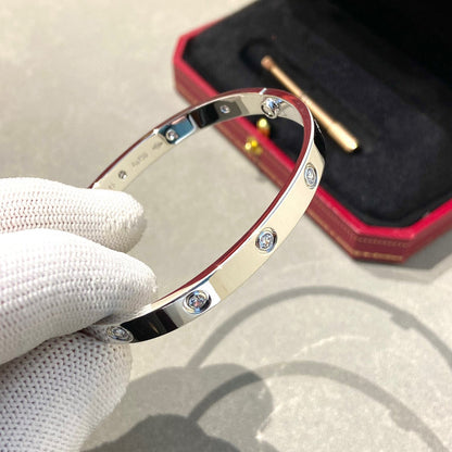 [AURORA]LOVE BRACELET 6.1MM 10 DIAMONDS