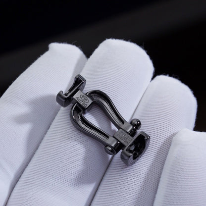 [AURORA]FORCE LARGE SERIES HORSESHOE BLACK SAMURAI BRACELET