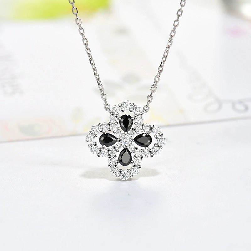 [AURORA]LOOP NECKLACE FULL MOTIF DIAMOND 16MM MULTIPLE COLORS