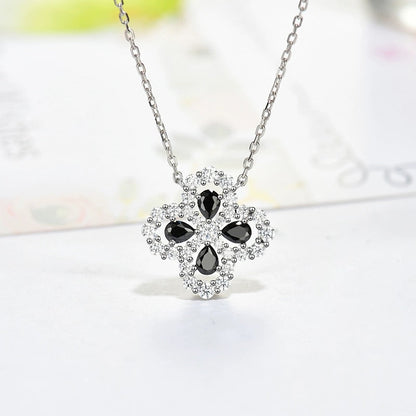 [AURORA]LOOP NECKLACE FULL MOTIF DIAMOND 16MM MULTIPLE COLORS