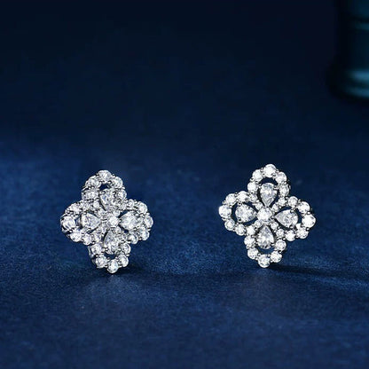 [AURORA]LOOP EARRINGS FULL MOTIF DIAMOND 16MM