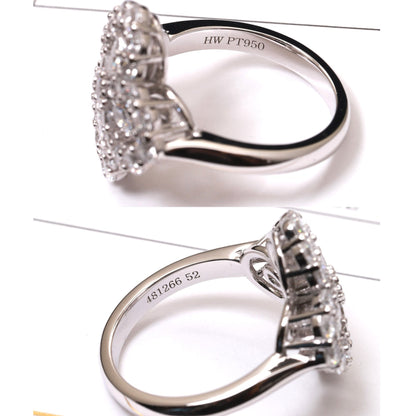 [AURORA]LOOP RING FULL MOTIF DIAMOND 16MM SILVE