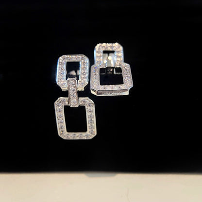 [AURORA]LINKS MEDIUM EARRINGS DIAMOND