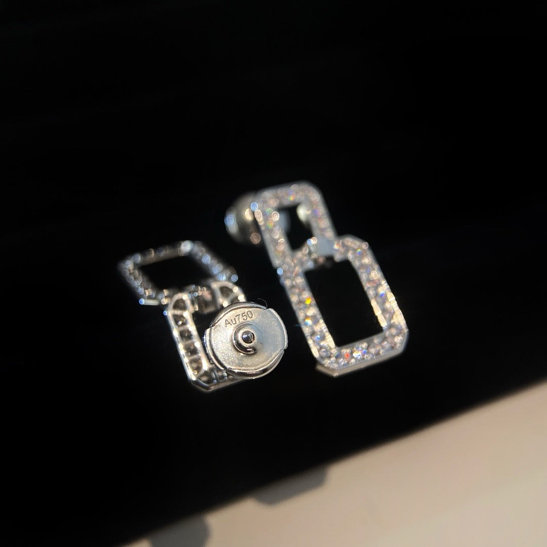 [AURORA]LINKS MEDIUM EARRINGS DIAMOND