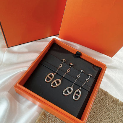 [AURORA]CHAINE TASSEL EARRINGS