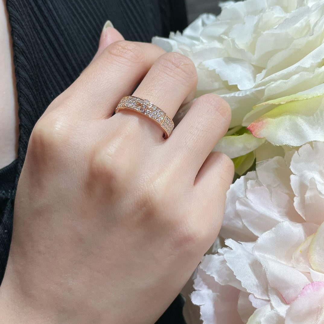 [AURORA]KELLY PINK GOLD DIAMOND RING