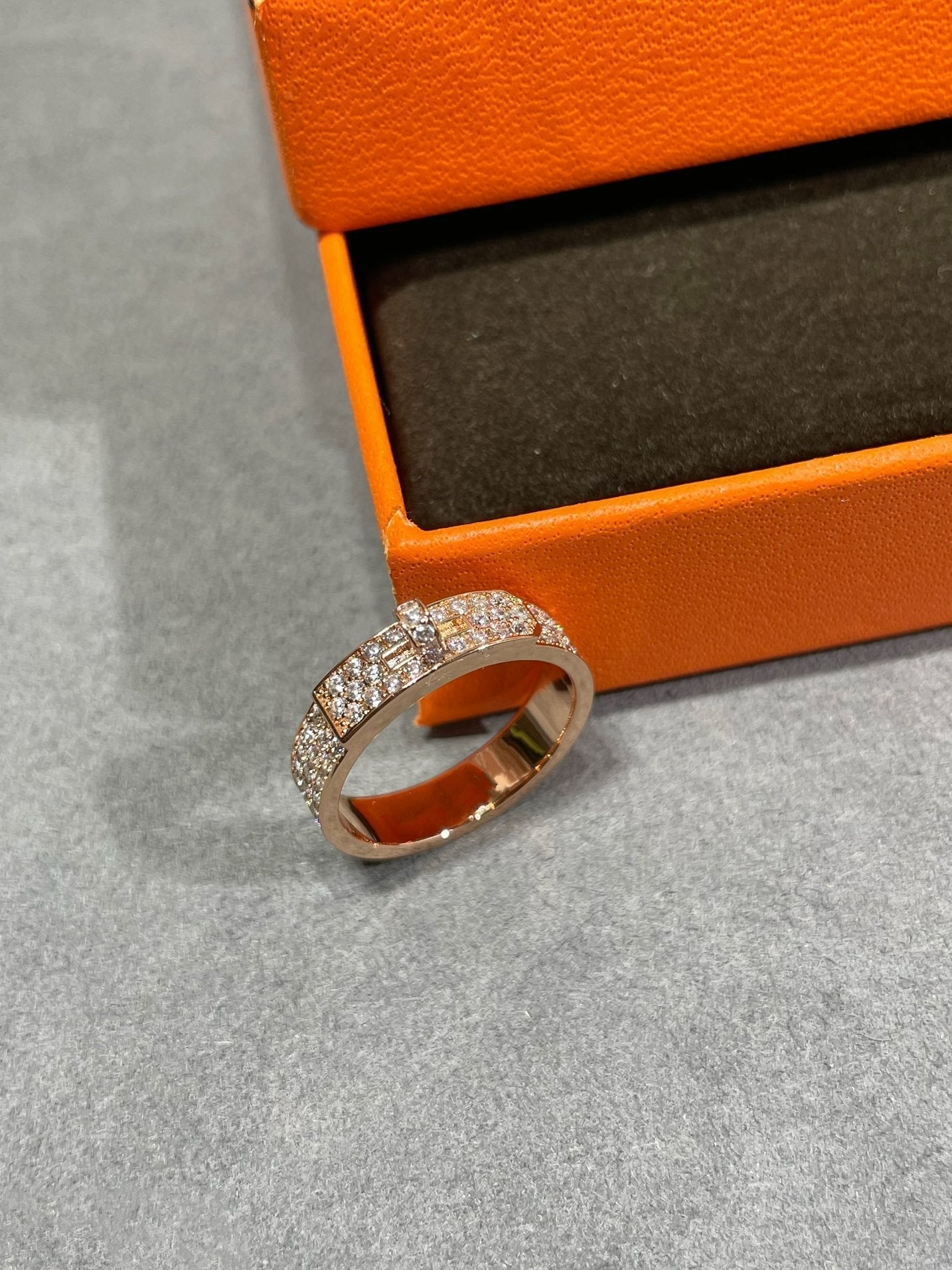 [AURORA]KELLY PINK GOLD DIAMOND RING