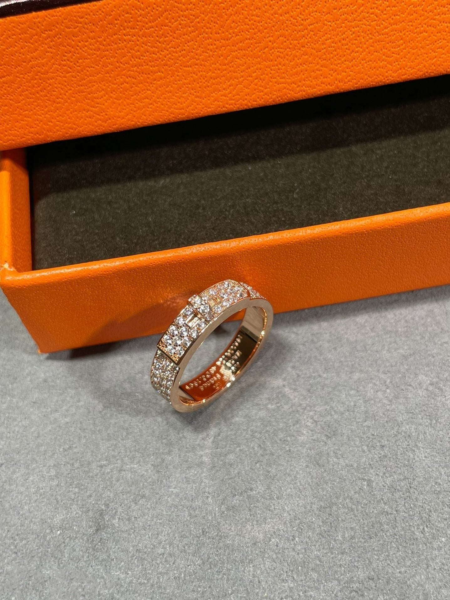 [AURORA]KELLY PINK GOLD DIAMOND RING