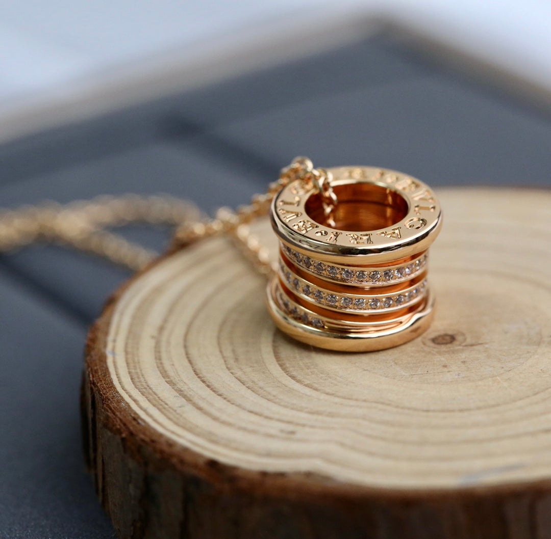 [AURORA]ZERO 1 PINK GOLD DIAMOND NECKLACE