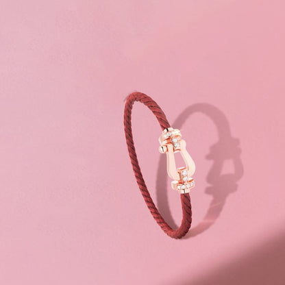 [AURORA]FORCE 10 HALF DIAMOND PINK GOLD RED CORDERI LARGE AND MEDIUM MODEL