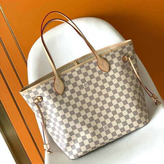 NEVERFULL MM 32 GREY CREAM DAMIER AZUR INSIDE COLOUR 1