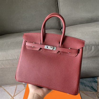 HM BIRKIN 30CM JAM CALFSKIN SILVER HARDWARE