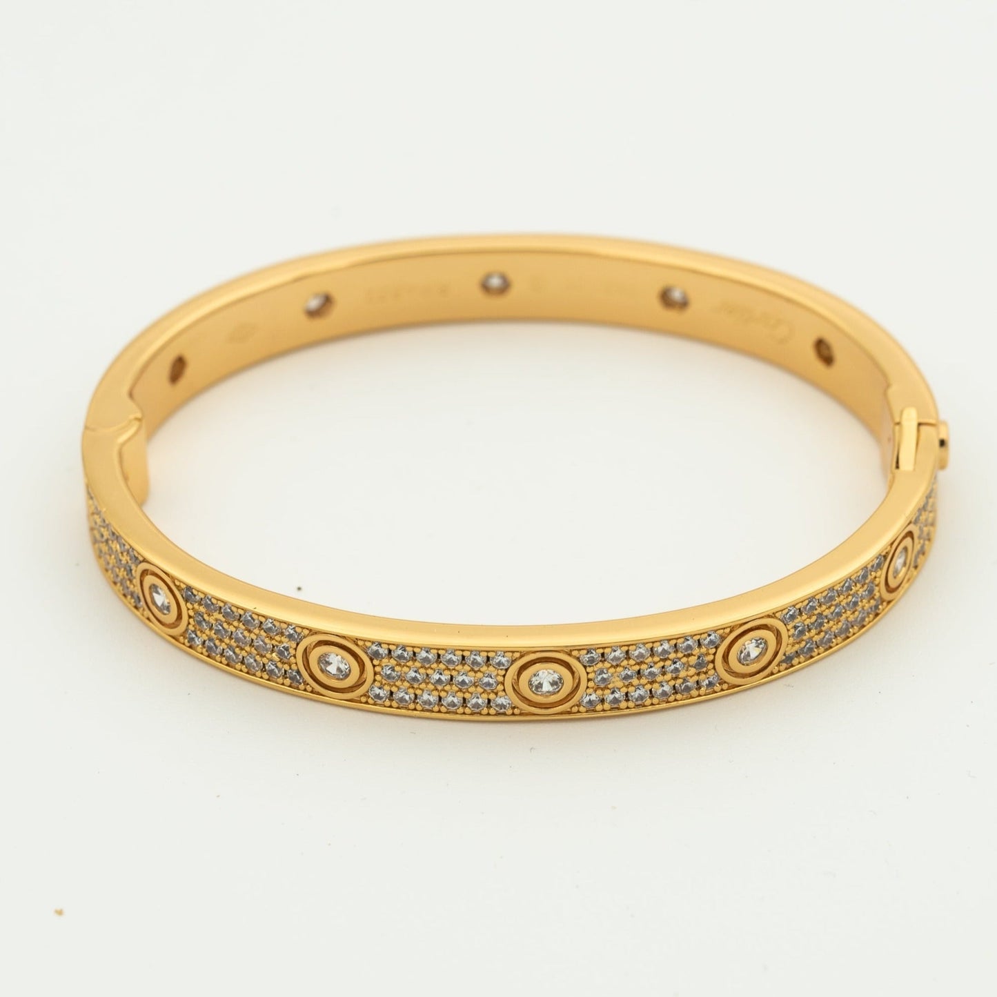 [AURORA]LOVE BRACELET 6.1MM DIAMOND-PAVED 10 BIG DIAMONDS