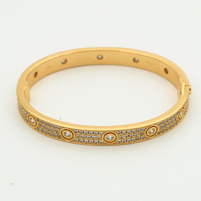 [AURORA]LOVE BRACELET 6.1MM DIAMOND-PAVED 10 BIG DIAMONDS