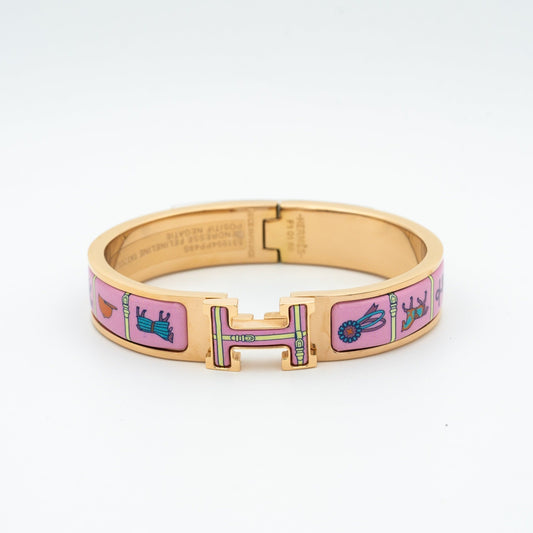 [AURORA]H PINK GOLD BRACELET PINK CERAMIC