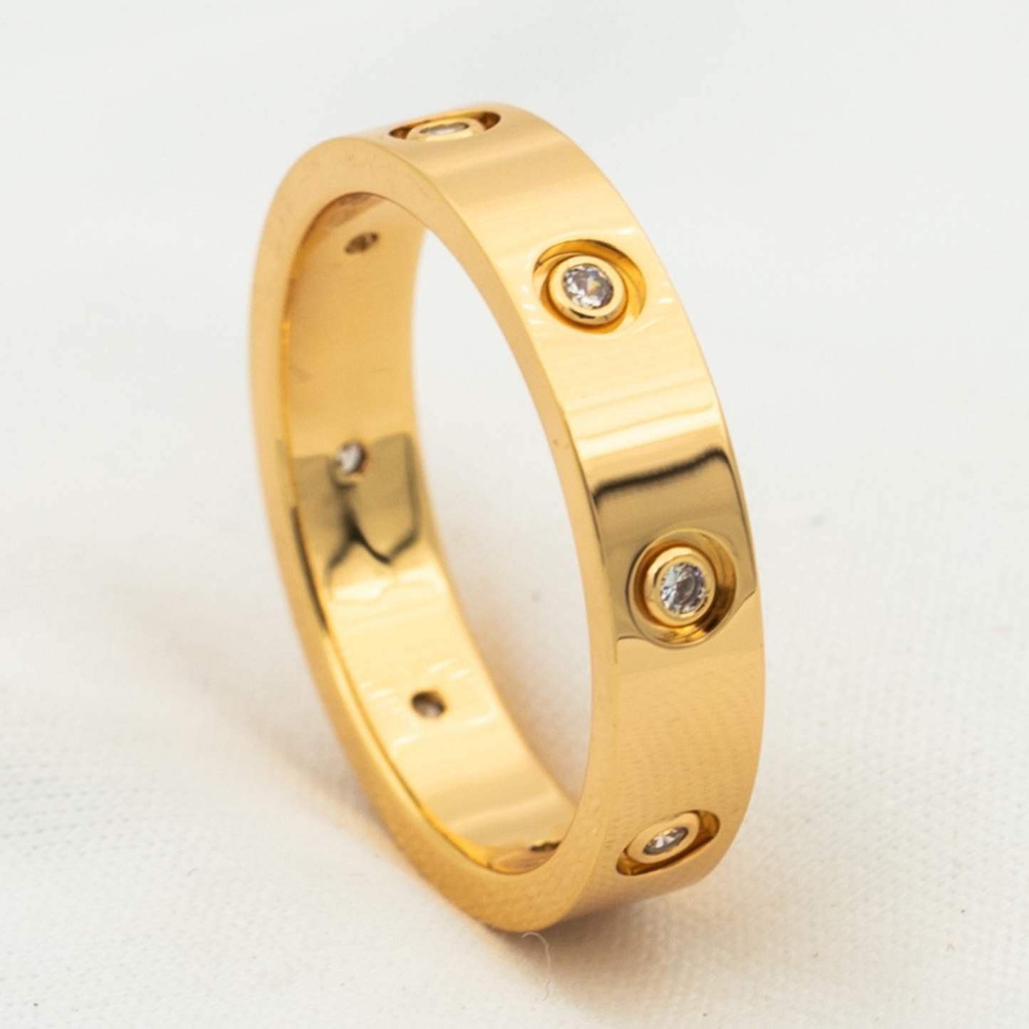 [AURORA]LOVE RING 3.6MM 8 DIAMONDS