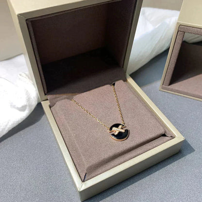 [AURORA]JEUX DE ROSE GOLD DIAMOND NECKLACE
