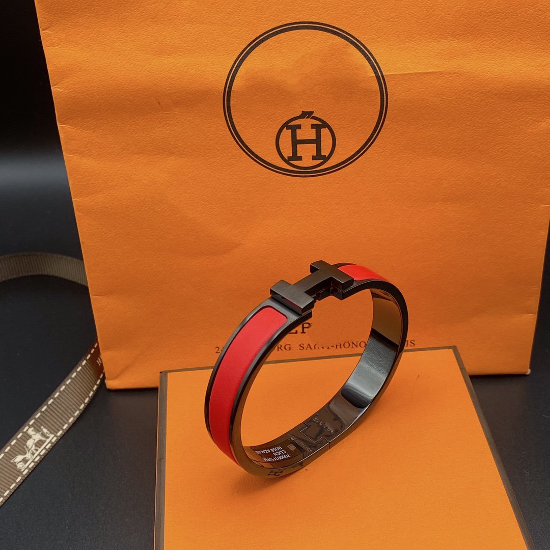 [AURORA]CLIC HM SO BLACK RED BRACELET