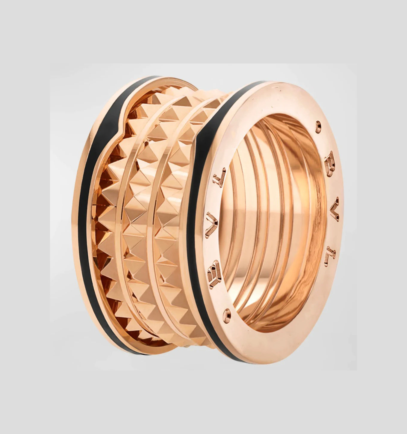 [AURORA]ZERO 1 ROCK BLACK CERAMIC PINK GOLD LARGE MODEL