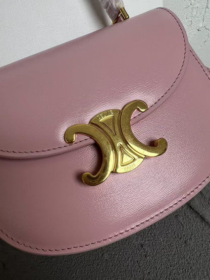 Mini Sakura Pink Saddle Bag