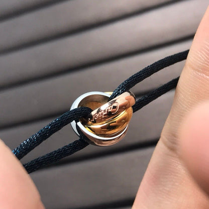 [AURORA]TRINITY THREE-COLOR THREE-RING BRACELET