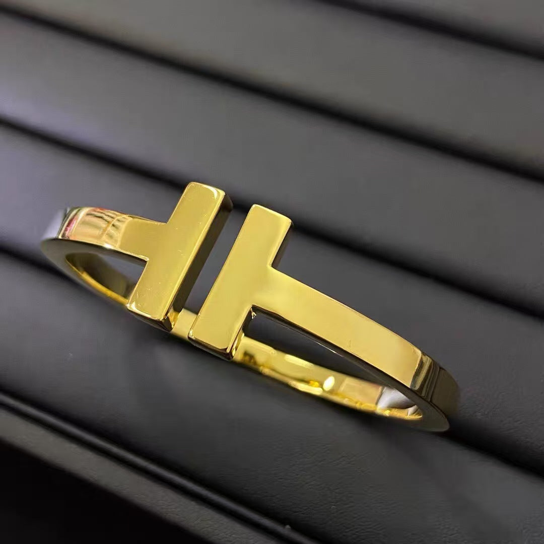 Double T Wide Bracelet