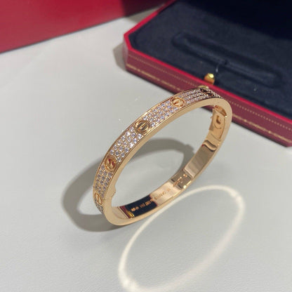 [AURORA]LOVE BRACELET 6.1MM DIAMOND-PAVED