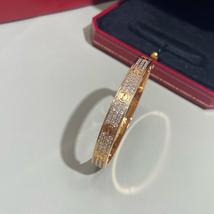 [AURORA]LOVE BRACELET 6.1MM DIAMOND-PAVED
