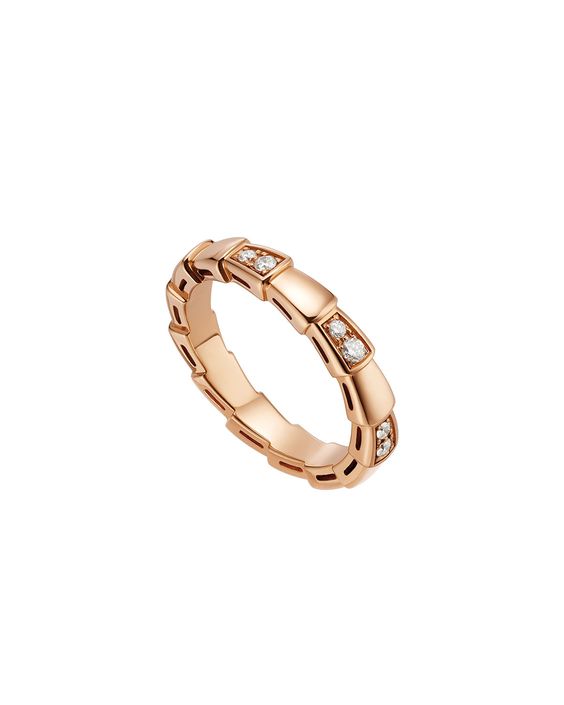 [AURORA]SERPENTI RING PINK GOLD  3MM