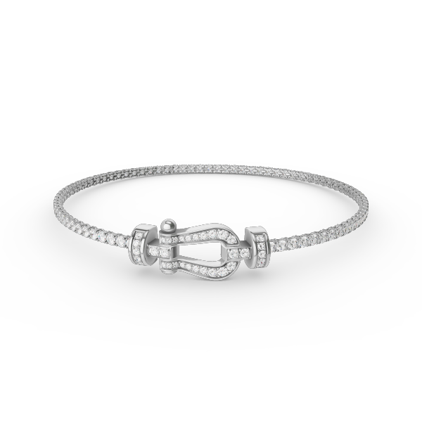 [AURORA]FORCE  HORSESHOE  DIAMOND TENNIS BRACELET