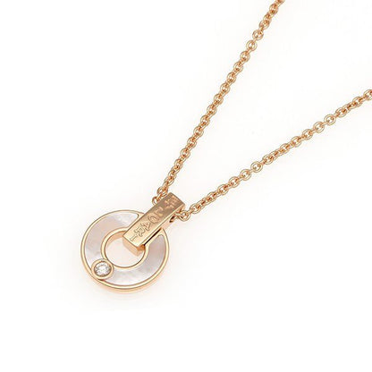 [AURORA]GARI NECKLACE PINK GOLD MOP
